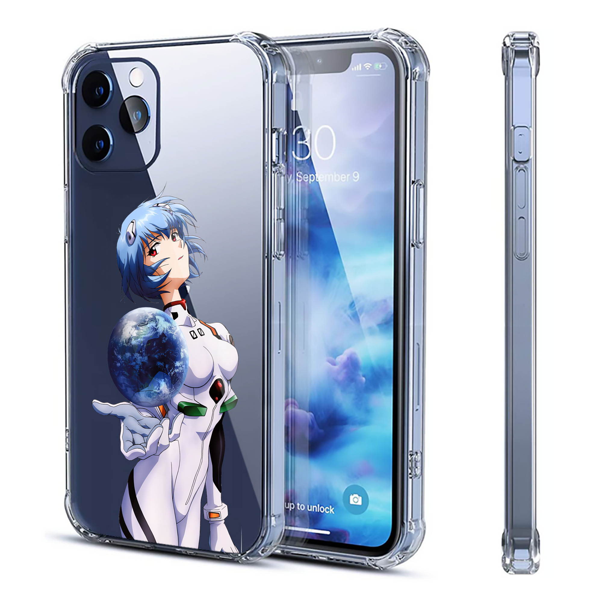 （画像用） EVA 新世紀エヴァンゲリオン 【iPhone 12シリーズ対応】透明スマホケース（クリアソフトケース）